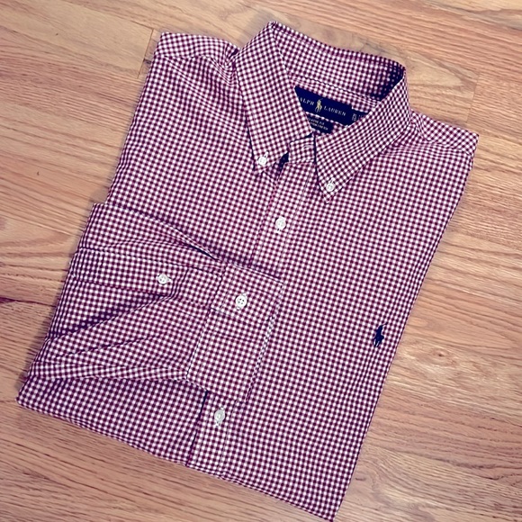 Ralph Lauren Men's Red Checkered Shirt XL TG
Classic Fit 100% Cotton Stretch - Picture 1 of 6